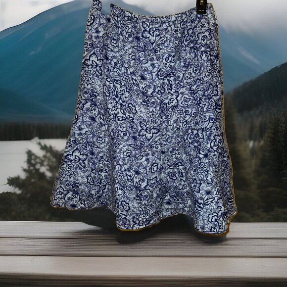 Orvis Linen Skirt Small USA Made Elastic Waist (up To 38 In) - Picture 5 of 5